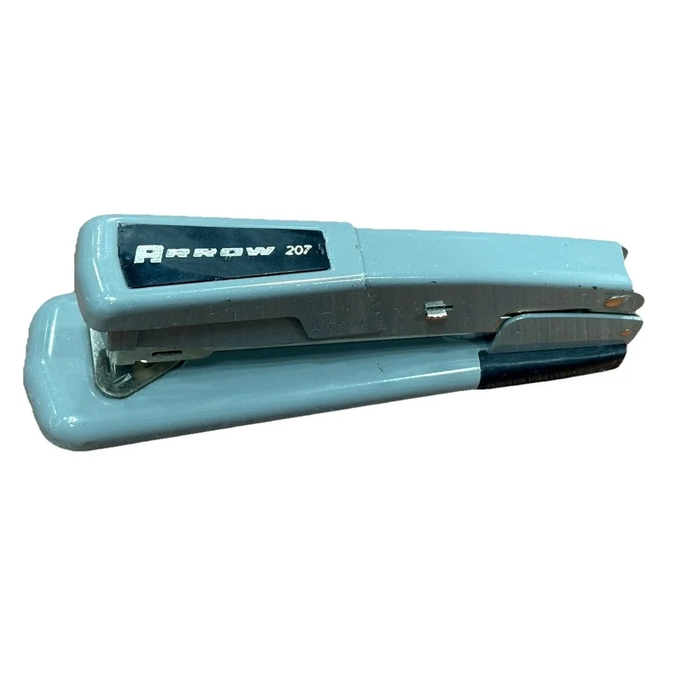 Vintage Arrow 207 Heavy Duty Deluxe Standard Stapler Grey Made In USA